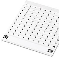 PHOENIX CONTACT 0804552:0001 Markers SK 7,62/5: FORTL.ZAHLEN 1-10