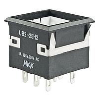 NKK Switches UB225KKW016CF Pushbutton Switches ON(ON) RED/GRN LED SOLDER LUG BODY ONLY