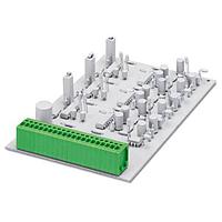PHOENIX CONTACT 1844439 Fixed Terminal Blocks FRONT 1,5-V-3,81- 3 MCGN,BK,RD