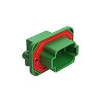 Amphenol SINE Systems AT13-08PC-BM05CP Automotive Connectors 8 Position 90 Flange Mount PCB Receptacle