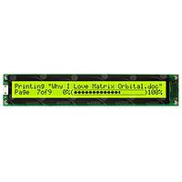 Matrix Orbital LK402-25-422-E LCD Character Display Modules 40x2 Blk Txt Y/G B/G Ext. Temp 25 key