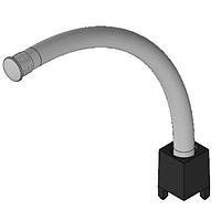 BIVAR UHF3-1.750-Y-67 Flexible Light Pipes Unibody High Flex, IP 67, 3mm Light Pipe Diameter, 1.750 in. Light Pipe Length, Adapter Included