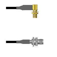 Amphenol Custom Cable Q-2R04I0008008i RF Cable Assemblies SMA-RJB/TNC-SJB RG58 8I