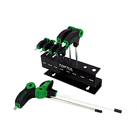 TOPTUL GAAX0801 - 8PCS L-Type Two Way Ball Point & Hex Key Wrench Set