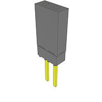 Samtec ESW-102-13-G-S Stackthrough .100" Elevated Socket Strip