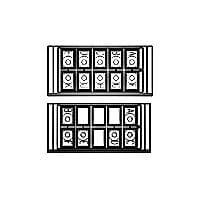 AMP Connectors - TE Connectivity 591863-1 Terminal Block Tools & Accessories 10POS 600V MOD ASSY FEEDBK