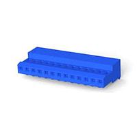 AMP Connectors - TE Connectivity 4-640442-3 Receptacle Assembly 13P MTA100 CONN ASSY WHITE W/BLUE STRIPE
