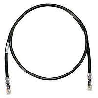 Panduit UTPK6A3MBL Cat 6a Keyed Copper Patch Cord, Cat 6A, Black U