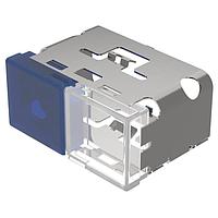 EAO 03-902.6/9 Switch Hardware Lens, 18 mm x 38 mm, illuminative, Blue-white, flush, Plastic