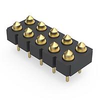 Mill-Max 823-22-010-10-050101 Headers Spring-Loaded Connector wPointed Plunger Tip ThruHole DoubleRow 10-Pin