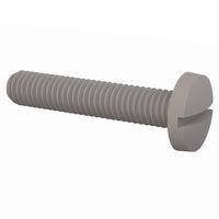 Essentra Components 011032B100 Machine Screw Binder Slotted Screw, #10-32 Thread,  1 in Lg