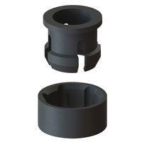 Essentra Components LEDCR-104 LED Mounting Clips and Rings LED Clip & Ring,Black,T-1 LED