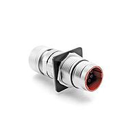 Amphenol SINE Systems MB3TNN0800-S2 Circular Metric Connectors M23 B-Series 6 Pos. Panel Con w/Strn Rlf