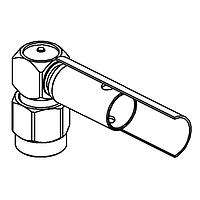 Radiall R125175000 Connectors SMA / RIGHT ANGLE PLUG CRIMP OR SOLDER TYPE CABLE 5/50 S