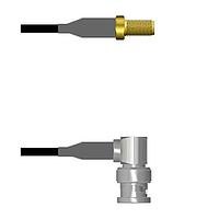 Amphenol Custom Cable Q-2Z00E0008120i RF Cable Assemblies SMA-SJ/BNC-RP RG58 120I