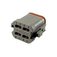 DEUTSCH - TE Connectivity DT06-08SA-CE01 8-Way 8P PLUG, CE01 MOD A Key, Grey