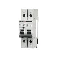 Carlo Gavazzi GMB632PC6 Miniature Two-poles UL489 Miniature Circuit Breaker. 240VAC, 125VDC, 6 Amps, C-curve with lug terminals. Interruption rating of 10kA.