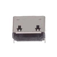 Amphenol Commercial Products GMCB05821124EU Micro USB Type B Connectors Micro USB B 5pos Right Angle SMT, High Rise