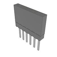 Samtec ESW-106-13-T-S Stackthrough .100" Elevated Socket Strip