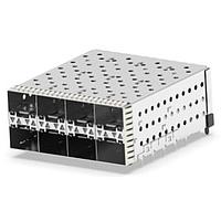 AMP Connectors - TE Connectivity 1-2007394-7 SFP+ SFP+assy 2x4 Sp Fing Outer LP EMI Enhanc