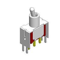 Dailywell 1MS1T2B4VS2RES Toggle Switches toggleSPDT switch on-on high V-bracket