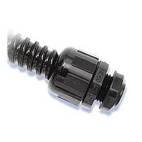 Heyco 8404 Hex Standoff 3/4" BLACK STRAIGHT