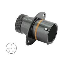 Eaton Souriau-Sunbank 8STA01098PC Connectors Square Flange Receptacle - size 10 - 6 contacts - Male