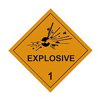 Sysbel WL010 Explosive Label GHS Label