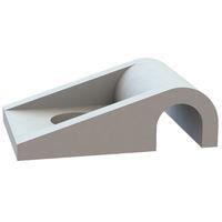 Essentra Components 22HDCC1250 Cable Clip Heavy Duty Half U Clip, .115 Hold Dia, .203 Hole