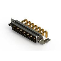 EDAC 629-24W7250-3T5 Mixed Contact D-Sub Connectors Right-angle Power Combo D-Sub Connector