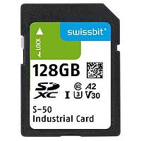 Swissbit SFSD128GL1AM1TB-I-EF-211-STD SD Cards Industrial microSD Card, S-56u, 4 GB, 3D PSLC Flash, -40 C to +85 C