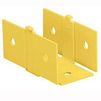 Panduit FCF2X2YL Fiber Optic Connectors Coupler, 2" x 2" (50mm x 50mm), Fiber-Du