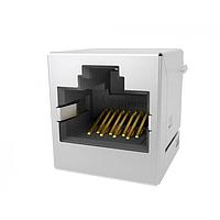 Amphenol Commercial Products RJE441884101 Modular Connectors / Ethernet Connectors Single port CAT 5e, Modular Jack - Vertical, Input Output Connectors  8P8C, With Shield, no EMI tab