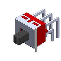 Dailywell 5MD1S202AM6QES Slide Switches Slide DPDT switch on-on right angle pc thru-hole