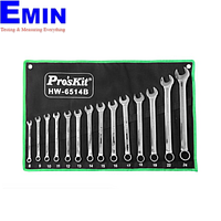 Proskit HW-6514B Combination Wrench (14pcs, metric)