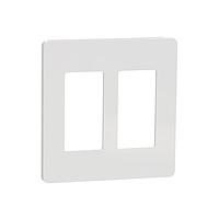 Square D SQWP141002WH Cover Frame 2 GANG SCREWLESS MATTE WALL PLATE WH