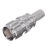 Amphenol Times Microwave Systems EZ-240-TF-PL-X RF Connectors / Coaxial Connectors TNC-female (jack) crimp connector, non-solder pin, no braid trim