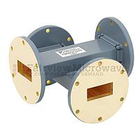 Fairview FMWCP1073 40 dB WR-137 Waveguide Crossguide Coupler With UG-344/U Round Cover Flange from 5.85 GHz to 8.2 GHz