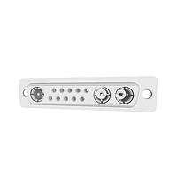 NorComp 683M13W3203L011 Mixed Contact D-Sub Connectors Coax Combo D Vert PCB 13W3/F/50O/VT