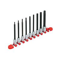 KTC TBT3L09BH sq. Long Hex. Bit Socket Set (3/8",9 pcs)