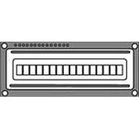Hantronix HDM16116L-L30S COG LCD Character Display Modules Yellow Transflective Yellow LED Backligh