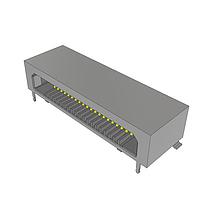 Samtec FCS8-20-01-L-S-A-TR Socket 0.80 mm High-Speed Cost-Effective Micro Coax Cable, PCB Receptacle