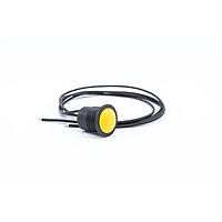E-Switch PMV6DW3BYEL Anti-Vandal ANTI-VANDAL, 2A 24VDC, SPST On-(Off), Panel Mount, Front Wire Leads 500mm