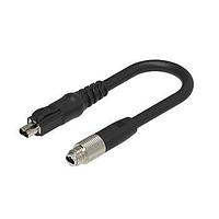 Lumberg Automation RSMGVS-8M-SPEG20-LL-1014/35 M Double Ended Cordsets SPE RSMGVS-8M T1 IP20 35 M Cordset with STL-1014, FRNC Cross Linked, 1x2xAWG24/7, 600 MHz, 100 Mbps -1 Gbps SPE cable