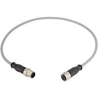 HARTING 21348485484020 Ethernet Cables / Networking Cables M12-A 4PIN M/F STRT DOUBLE END 2.0M PVC