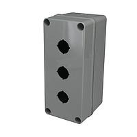 Bud Industries PBB-11819-3 Pushbutton Enclosures Polycarbonate Three Push Button Box (7.1 X 3.2 X 3.4 In)