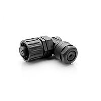 Amphenol Tuchel C016 10F006 000 12 Connectors 6+PE FEM R/A BLACK CRIMP