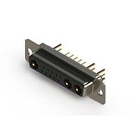 EDAC 628-13W3224-7T1 Mixed Contact D-Sub Connectors Vertical Combo Dsub