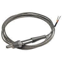 OMEGA TC-E-1/8NPT-U-72-SMP Pipe Plug Thermocouple Probes with NPT Fitting and Lead Wire (Thermocouple, E, 650 °C, Immersion Probe)