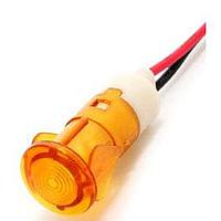 Mallory Sonalert FL1P-12QW-1-Y110V Indicators LED YEL 12MM SNAP 110VAC/DC